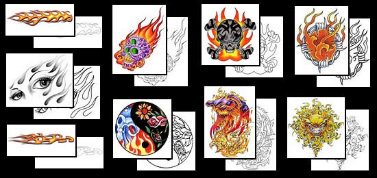 tattoos flames. Flame Tattoos